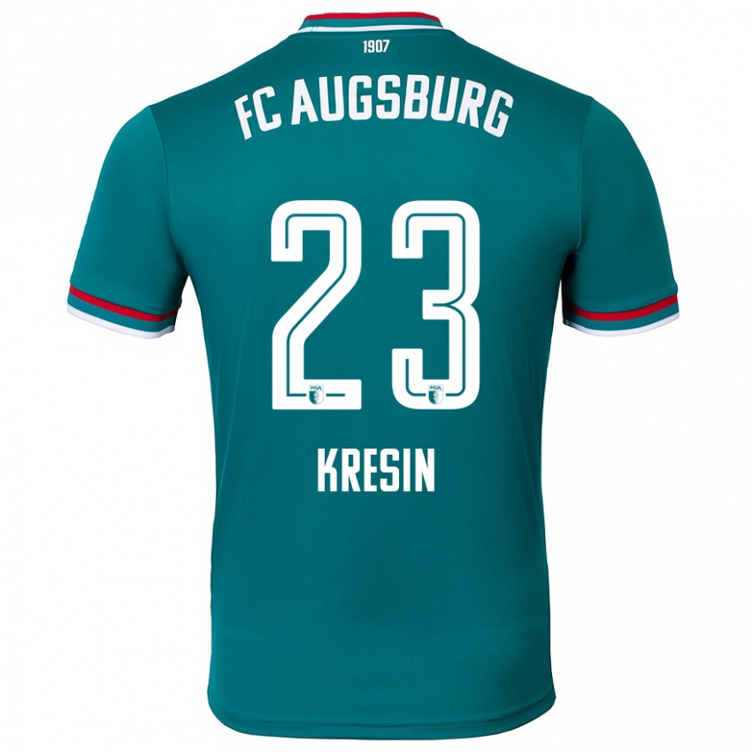 Niño Camiseta Constantin Kresin #23 Verde Oscuro 2ª Equipación 2024/25 La Camisa