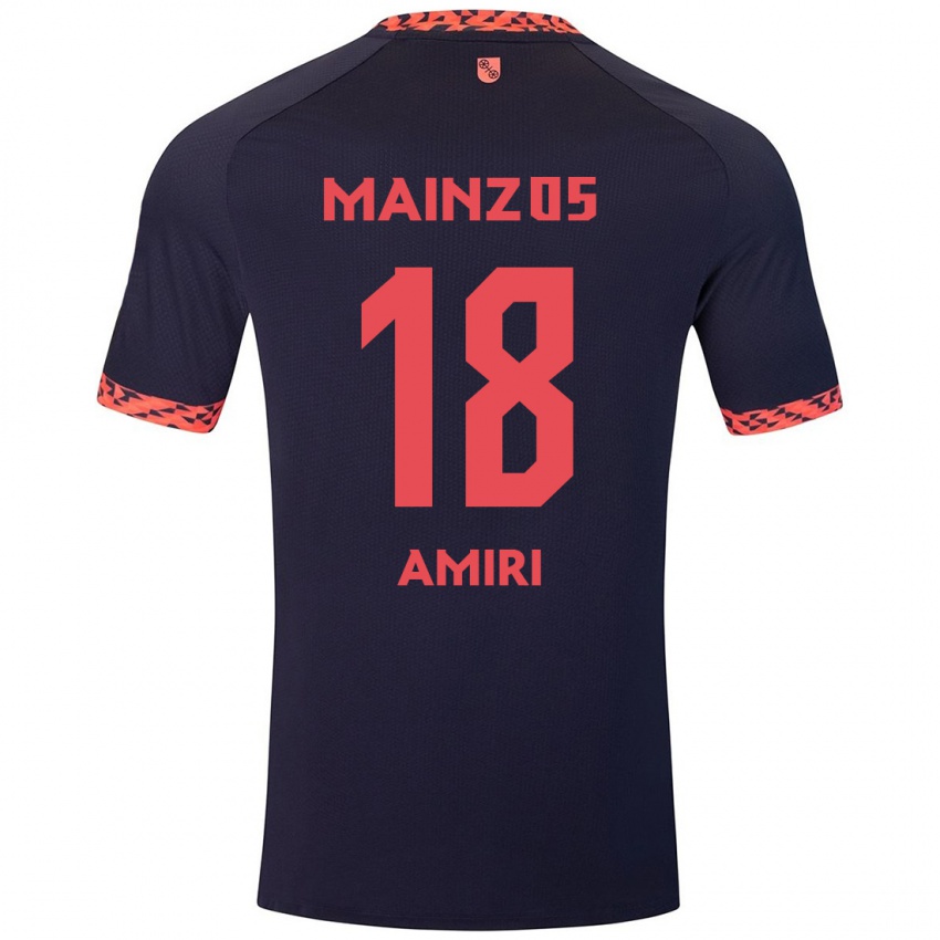 Niño Camiseta Nadiem Amiri #18 Azul Coral Rojo 2ª Equipación 2024/25 La Camisa