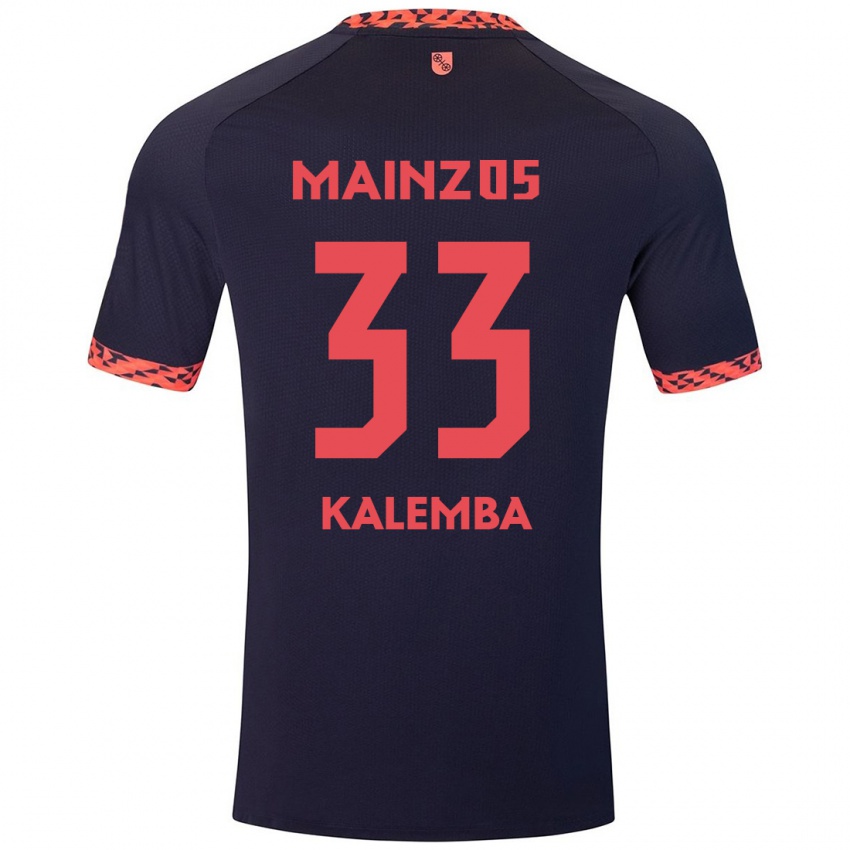 Niño Camiseta Marcel Kalemba #33 Azul Coral Rojo 2ª Equipación 2024/25 La Camisa