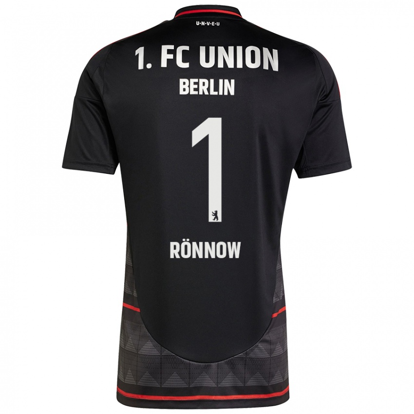 Niño Camiseta Frederik Rönnow #1 Negro 2ª Equipación 2024/25 La Camisa