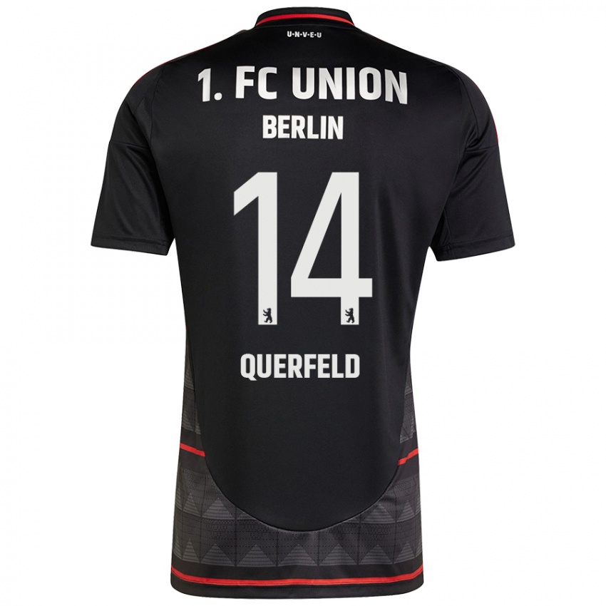 Niño Camiseta Leopold Querfeld #14 Negro 2ª Equipación 2024/25 La Camisa