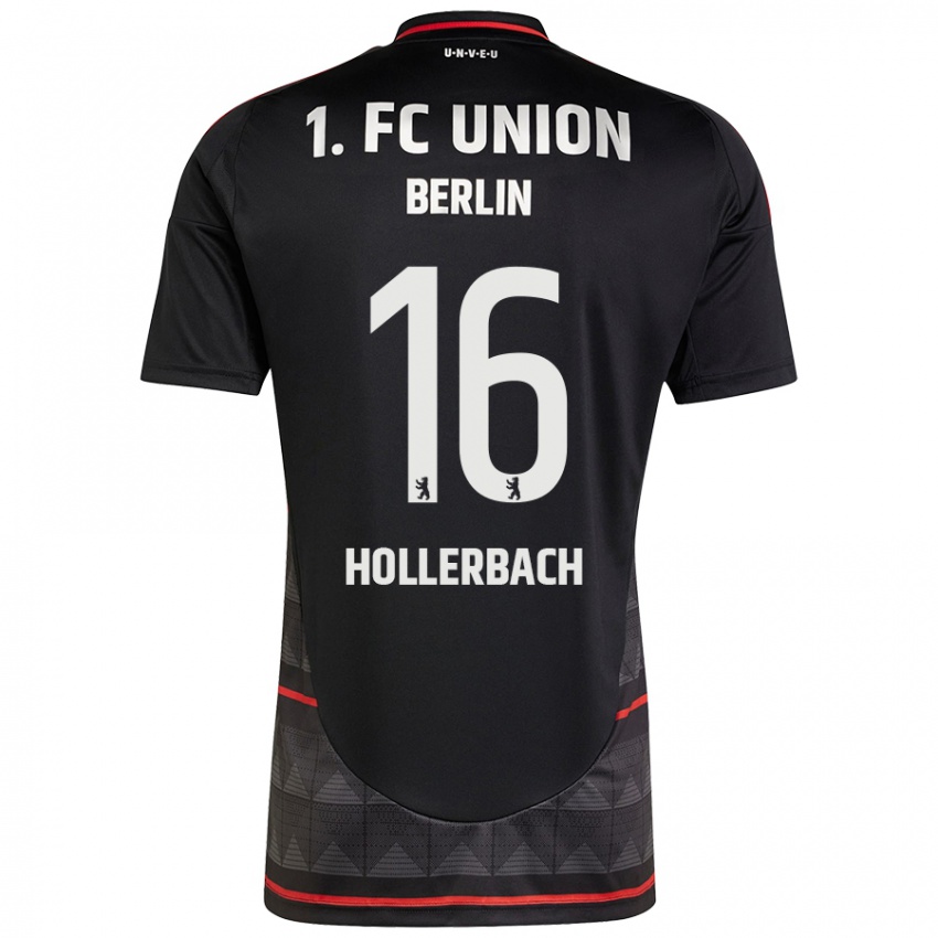 Niño Camiseta Benedict Hollerbach #16 Negro 2ª Equipación 2024/25 La Camisa