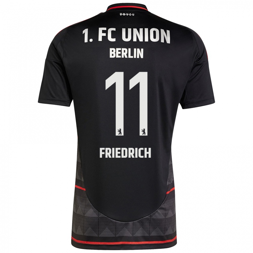 Niño Camiseta Julien Friedrich #11 Negro 2ª Equipación 2024/25 La Camisa