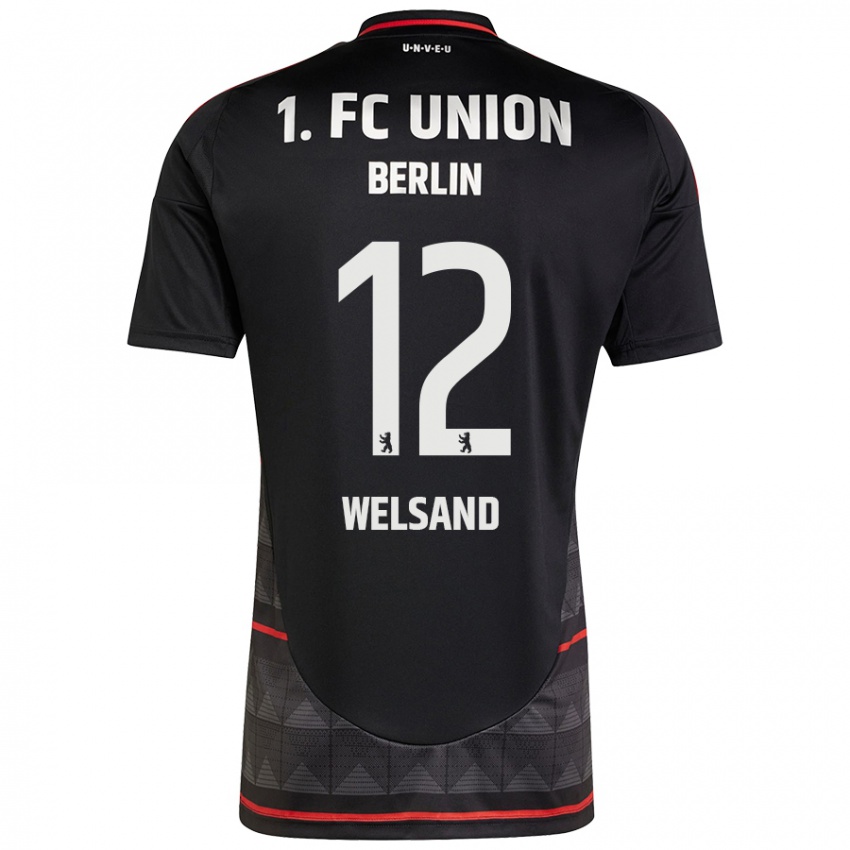 Niño Camiseta Oskar Welsand #12 Negro 2ª Equipación 2024/25 La Camisa