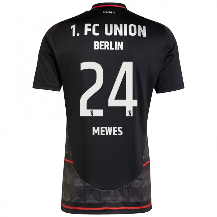 Niño Camiseta Gennaro Mewes #24 Negro 2ª Equipación 2024/25 La Camisa