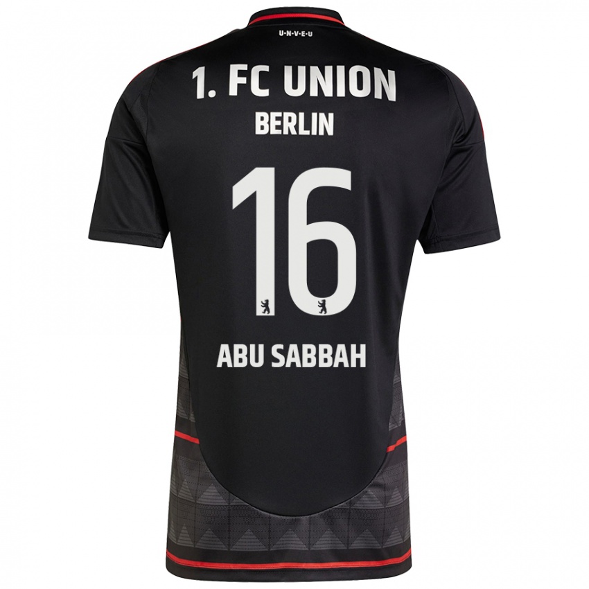 Niño Camiseta Sarah Abu Sabbah #16 Negro 2ª Equipación 2024/25 La Camisa