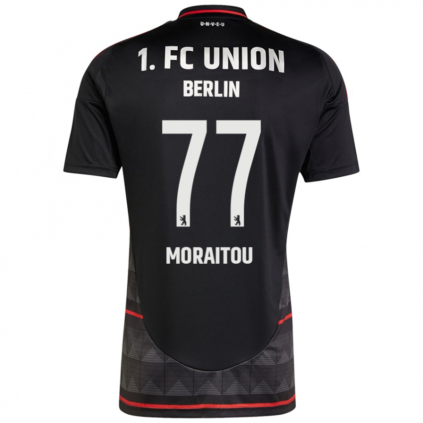 Niño Camiseta Athanasia Moraitou #77 Negro 2ª Equipación 2024/25 La Camisa