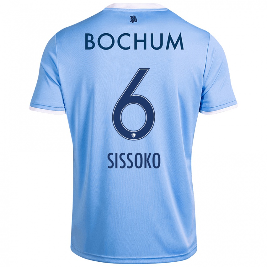 Niño Camiseta Ibrahima Sissoko #6 Azul Cielo 2ª Equipación 2024/25 La Camisa