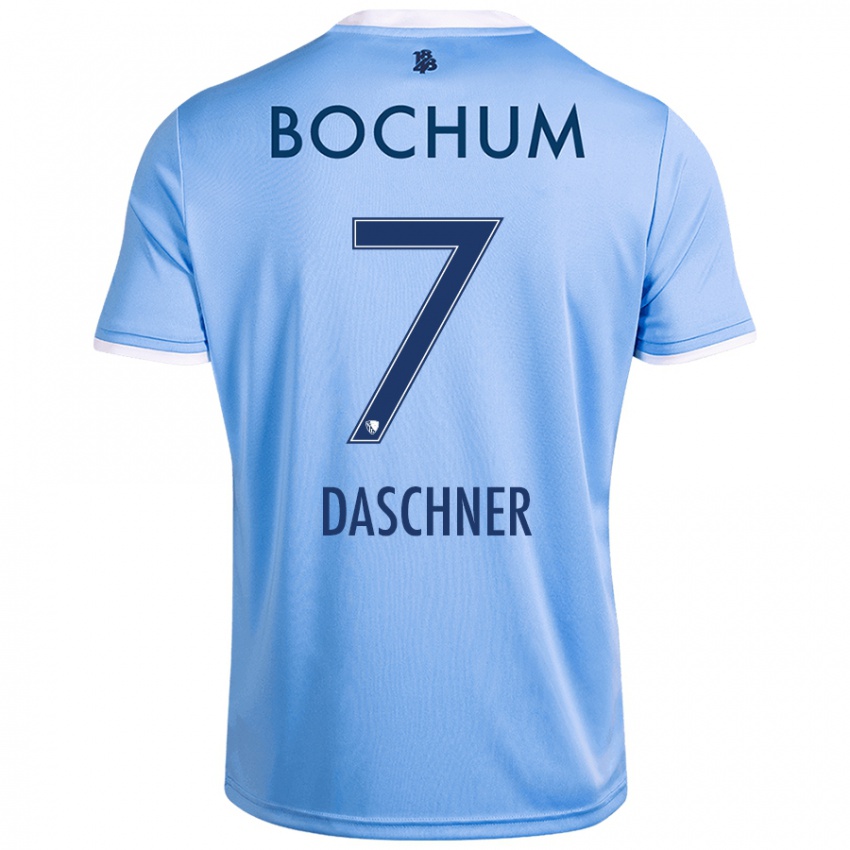 Niño Camiseta Lukas Daschner #7 Azul Cielo 2ª Equipación 2024/25 La Camisa