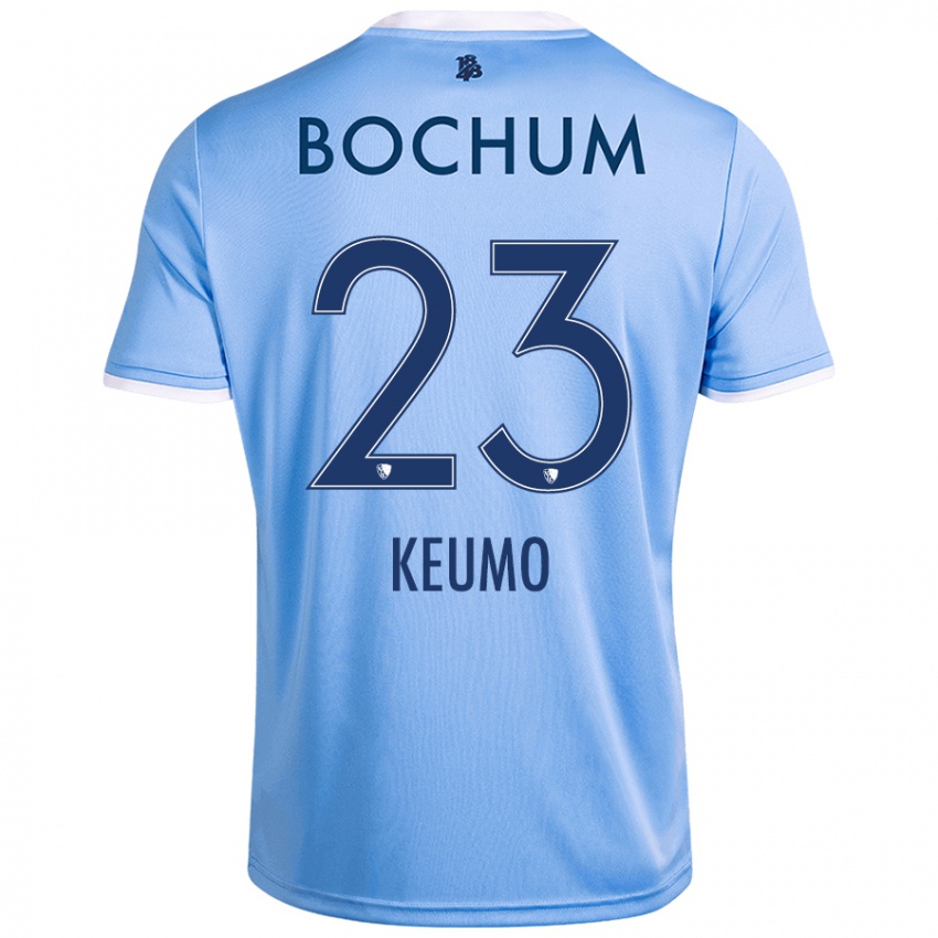 Niño Camiseta Owono-Darnell Keumo #23 Azul Cielo 2ª Equipación 2024/25 La Camisa