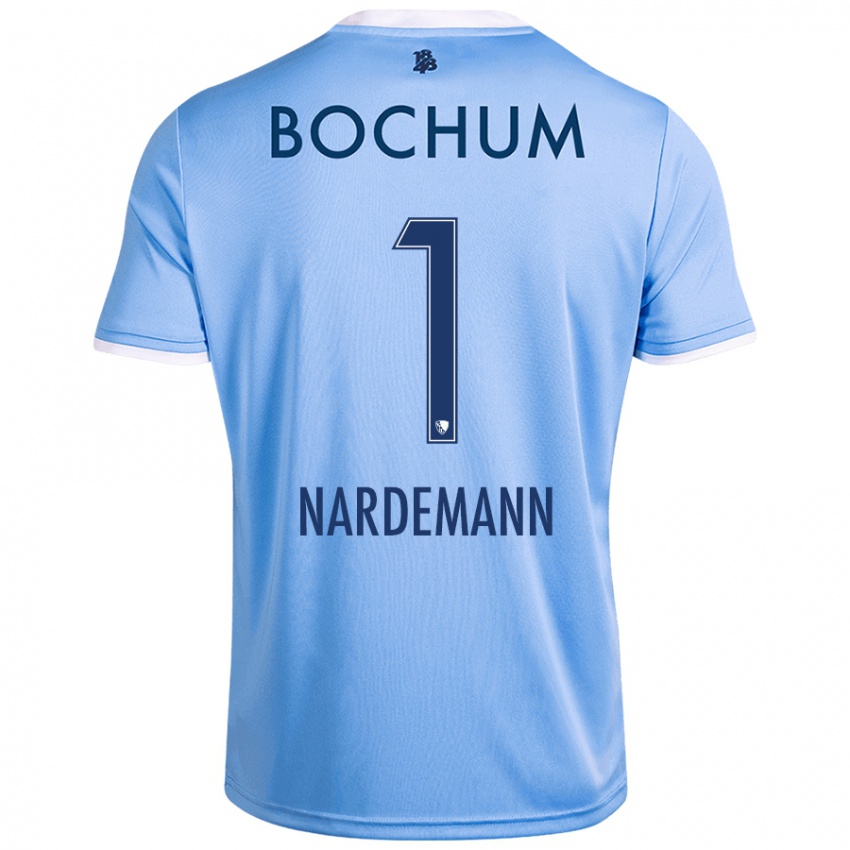 Niño Camiseta Kari Närdemann #1 Azul Cielo 2ª Equipación 2024/25 La Camisa