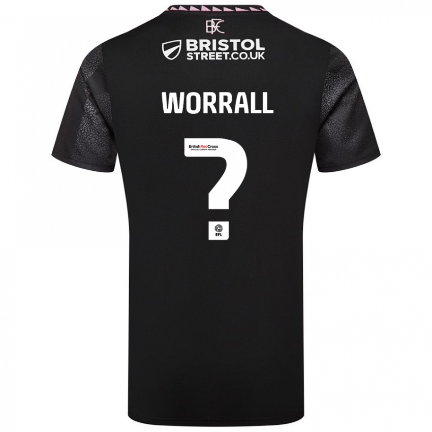 Niño Camiseta Joe Worrall #0 Negro 2ª Equipación 2024/25 La Camisa