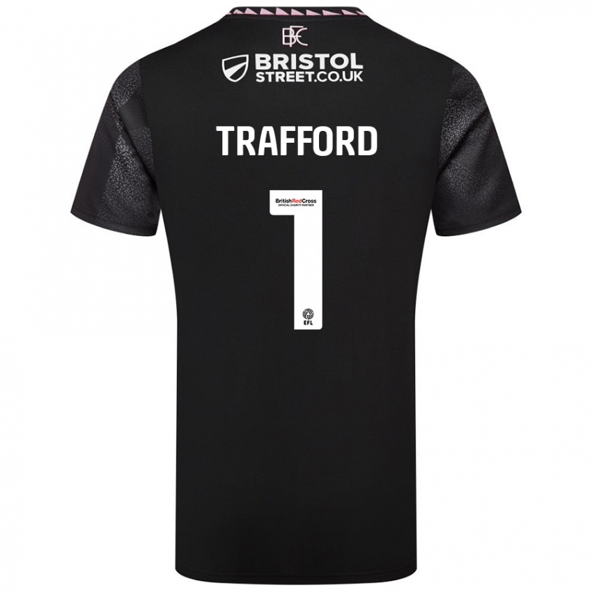 Niño Camiseta James Trafford #1 Negro 2ª Equipación 2024/25 La Camisa