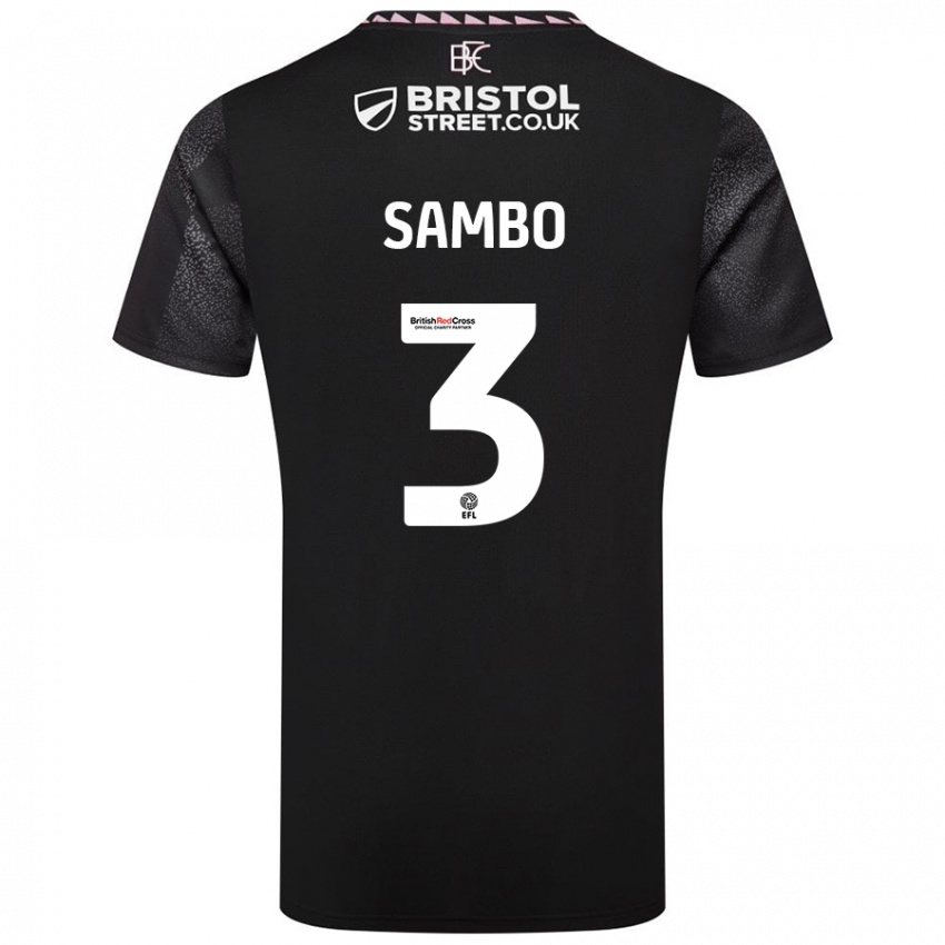 Niño Camiseta Shurandy Sambo #3 Negro 2ª Equipación 2024/25 La Camisa