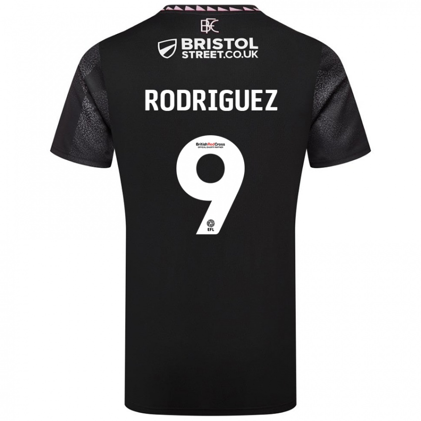 Niño Camiseta Jay Rodríguez #9 Negro 2ª Equipación 2024/25 La Camisa