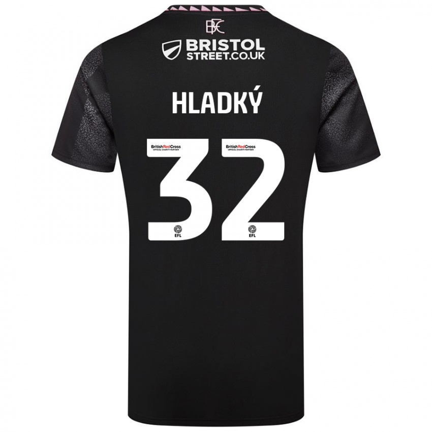 Niño Camiseta Vaclav Hladky #32 Negro 2ª Equipación 2024/25 La Camisa