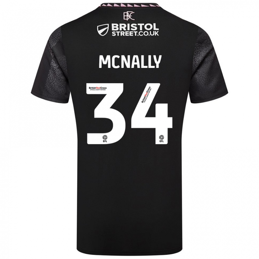 Niño Camiseta Luke Mcnally #34 Negro 2ª Equipación 2024/25 La Camisa