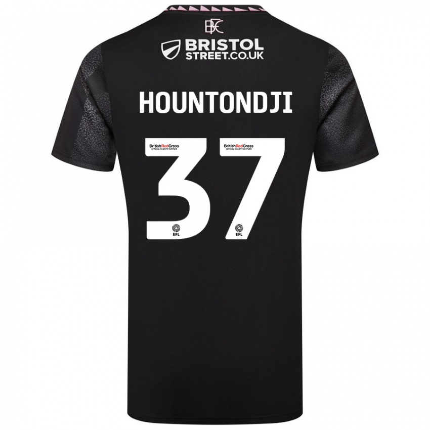 Niño Camiseta Andreas Hountondji #37 Negro 2ª Equipación 2024/25 La Camisa