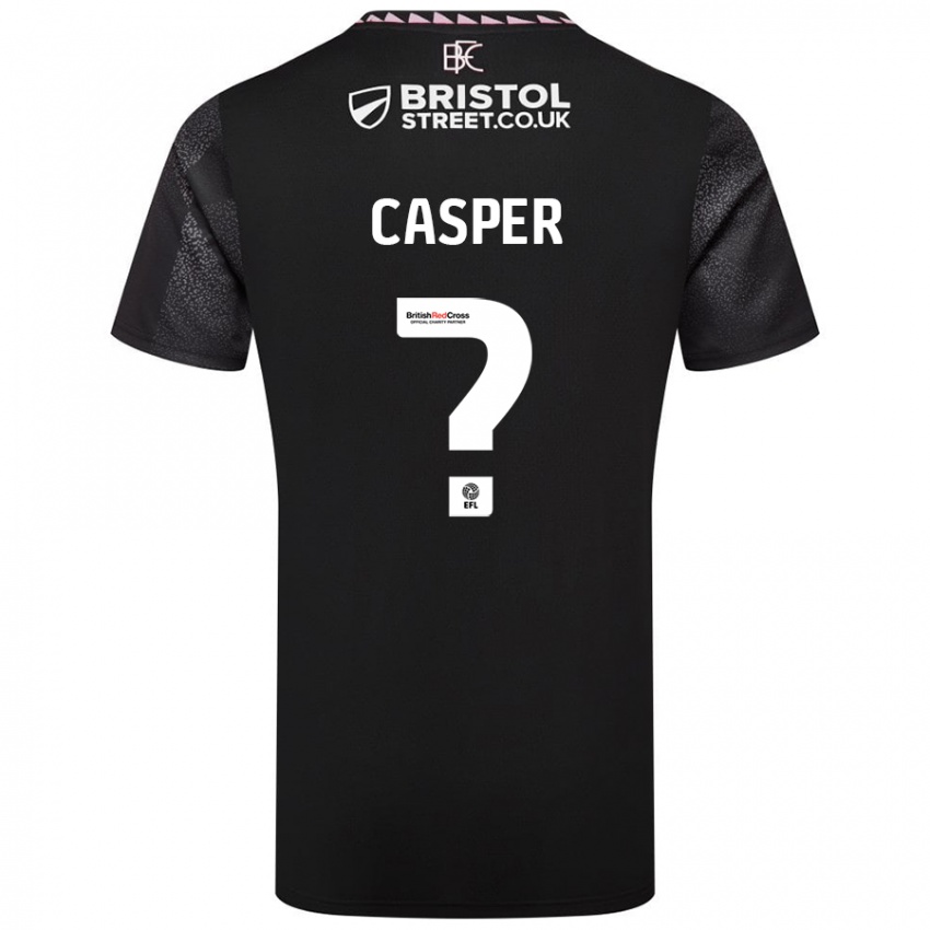 Niño Camiseta Charlie Casper #0 Negro 2ª Equipación 2024/25 La Camisa