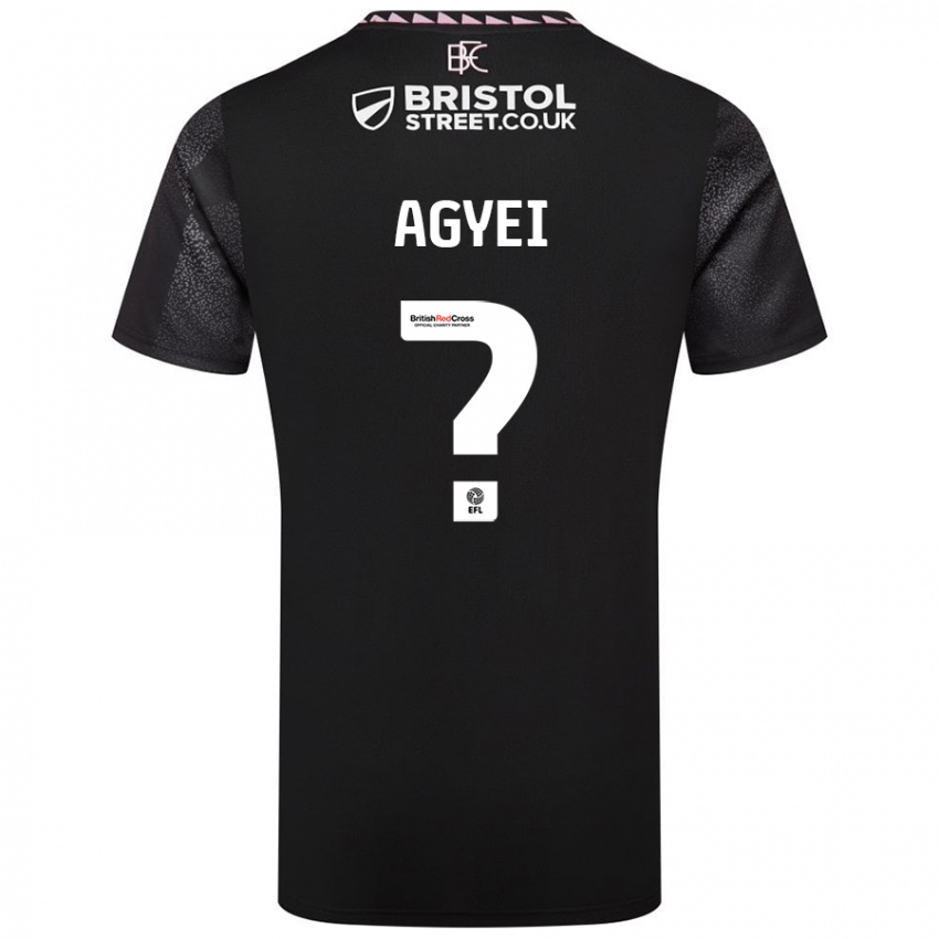 Niño Camiseta Enock Agyei #0 Negro 2ª Equipación 2024/25 La Camisa