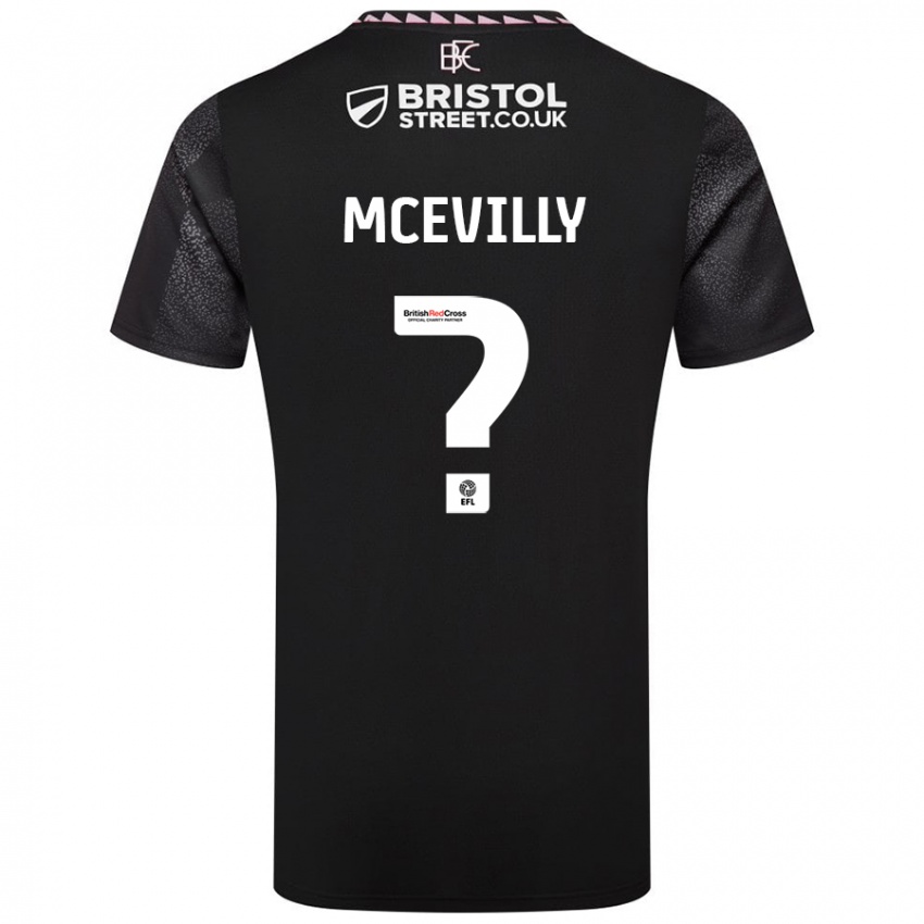 Niño Camiseta Jack Mcevilly #0 Negro 2ª Equipación 2024/25 La Camisa