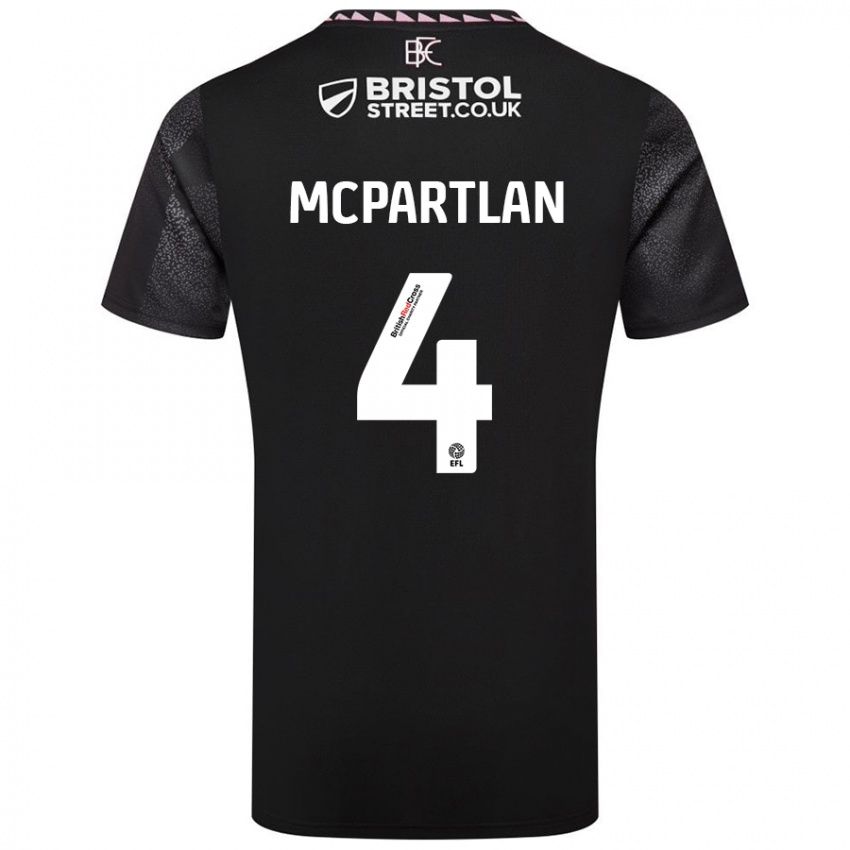 Niño Camiseta Brenna Mcpartlan #4 Negro 2ª Equipación 2024/25 La Camisa