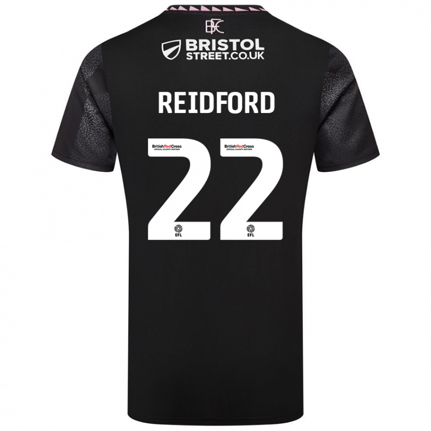 Niño Camiseta Isabella Reidford #22 Negro 2ª Equipación 2024/25 La Camisa