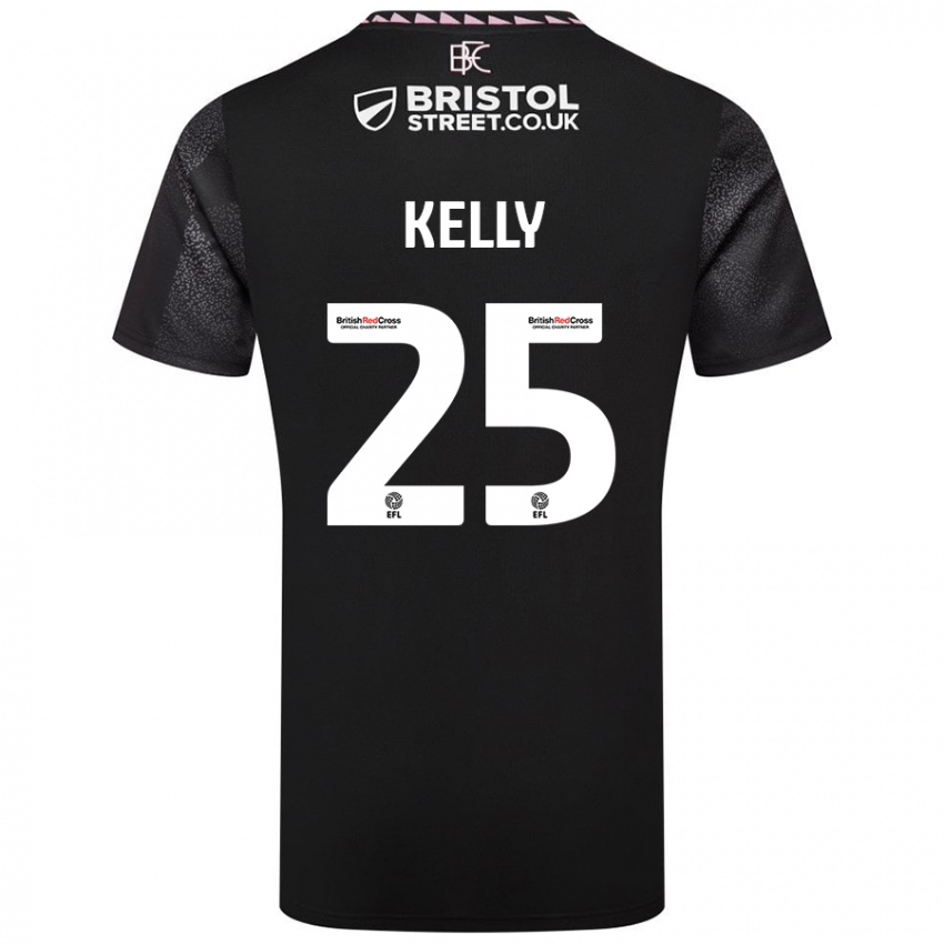 Niño Camiseta Aimee Kelly #25 Negro 2ª Equipación 2024/25 La Camisa