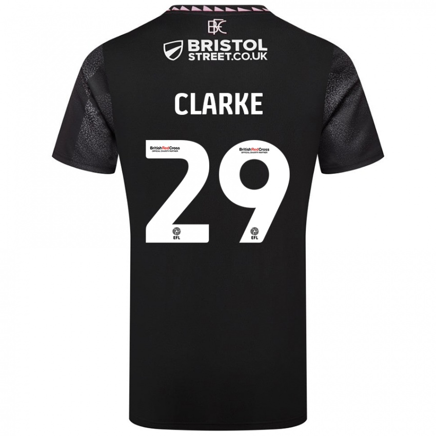 Niño Camiseta Abby Clarke #29 Negro 2ª Equipación 2024/25 La Camisa