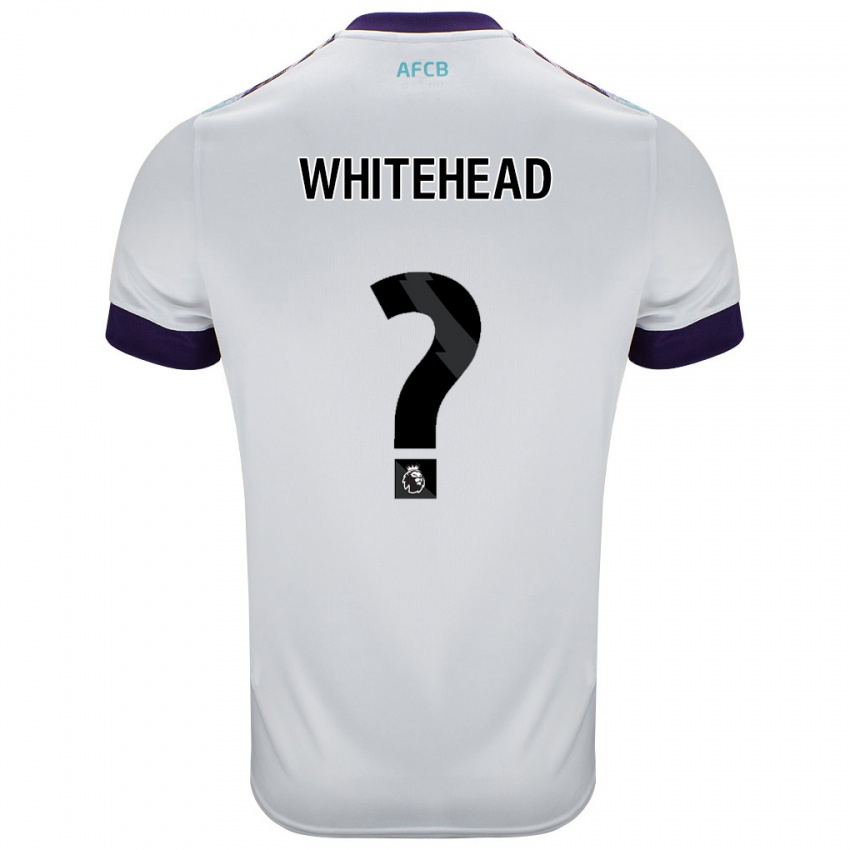 Niño Camiseta Tommy Whitehead #0 Blanco Verde Púrpura 2ª Equipación 2024/25 La Camisa