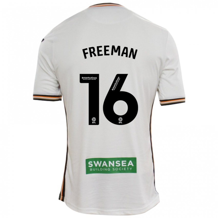 Hombre Camiseta Emily Freeman #16 Blanco 1ª Equipación 2024/25 La Camisa