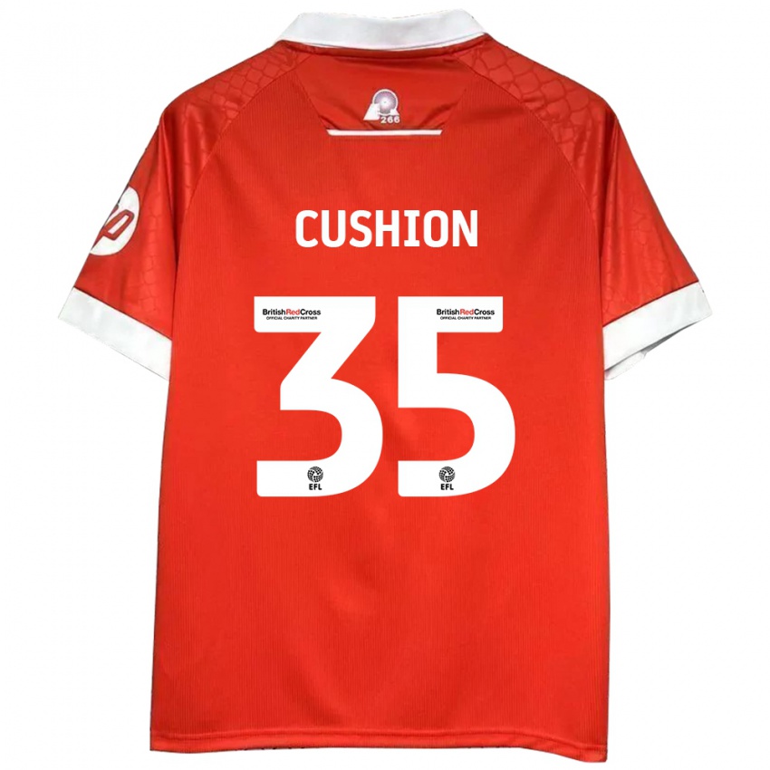 Hombre Camiseta Owen Cushion #35 Rojo Blanco 1ª Equipación 2024/25 La Camisa