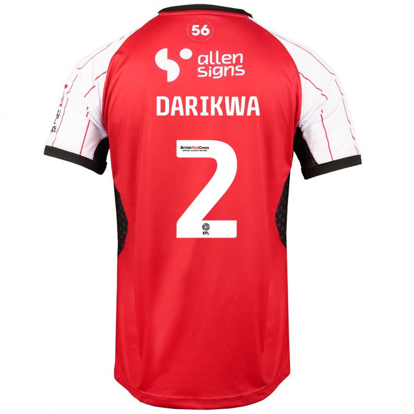 Hombre Camiseta Tendayi Darikwa #2 Blanco 1ª Equipación 2024/25 La Camisa