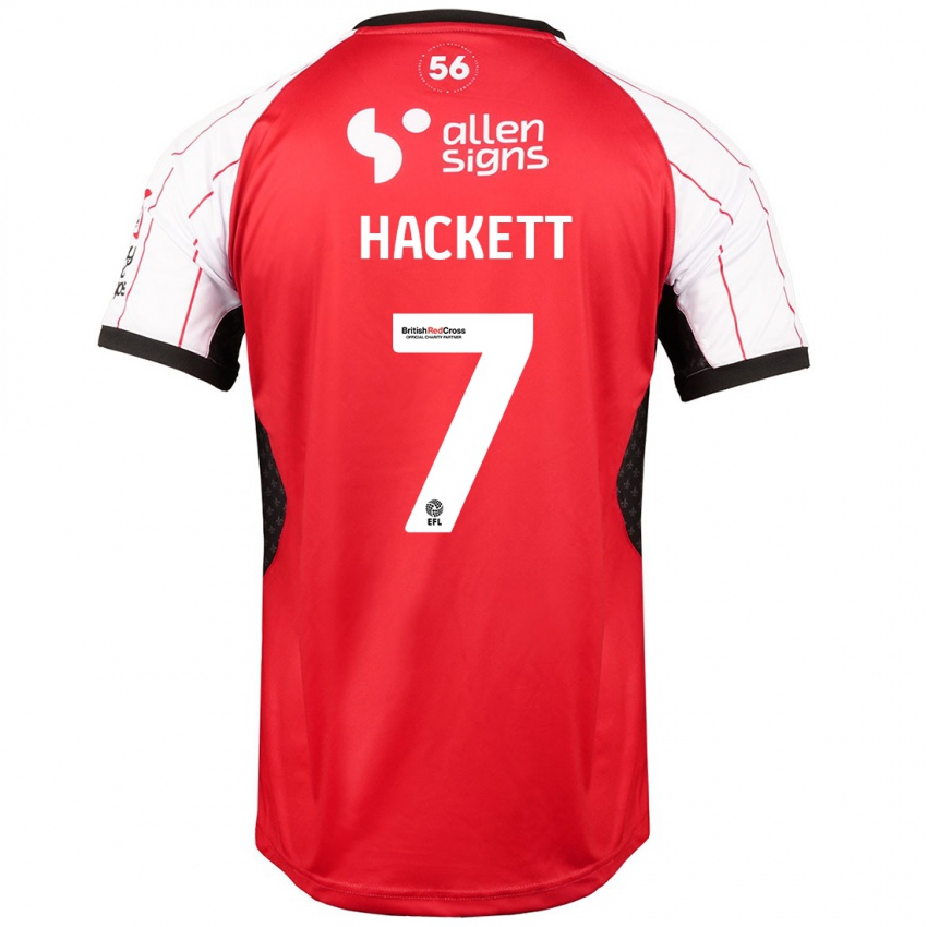 Hombre Camiseta Reeco Hackett #7 Blanco 1ª Equipación 2024/25 La Camisa