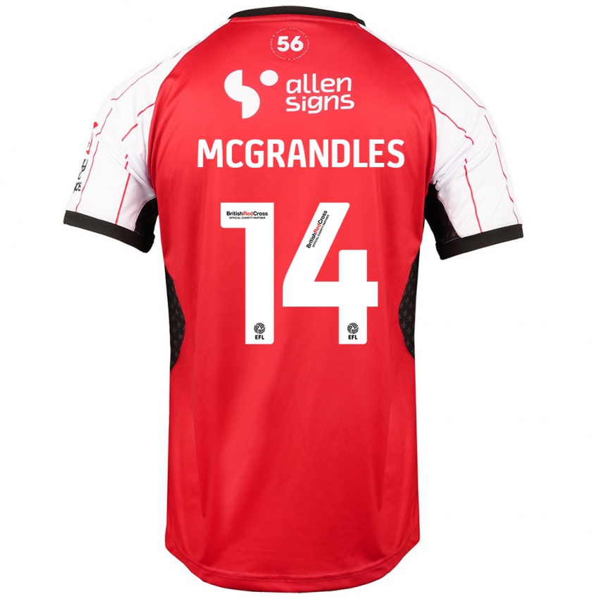 Hombre Camiseta Conor Mcgrandles #14 Blanco 1ª Equipación 2024/25 La Camisa