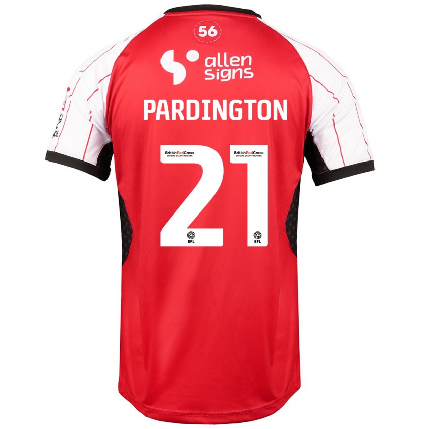 Hombre Camiseta Jamie Pardington #21 Blanco 1ª Equipación 2024/25 La Camisa