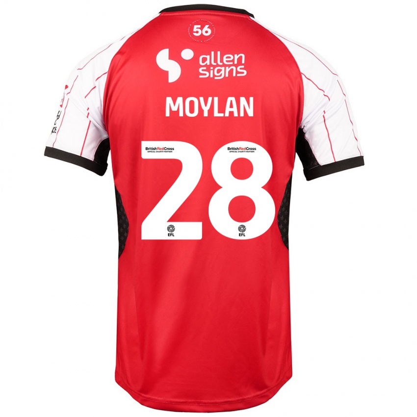 Hombre Camiseta Jack Moylan #28 Blanco 1ª Equipación 2024/25 La Camisa