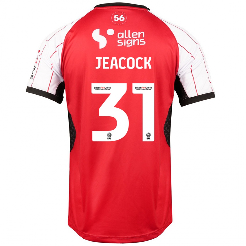 Hombre Camiseta Zach Jeacock #31 Blanco 1ª Equipación 2024/25 La Camisa