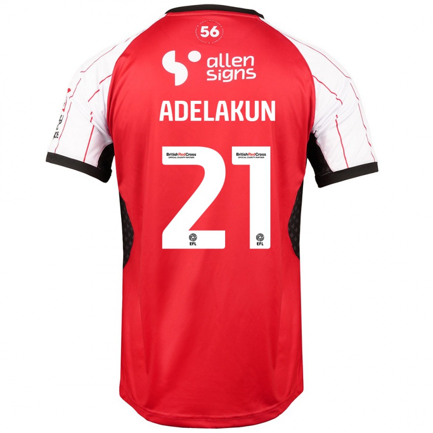 Hombre Camiseta Hakeeb Adelakun #21 Blanco 1ª Equipación 2024/25 La Camisa