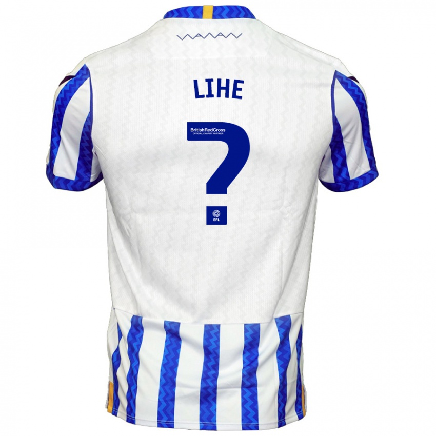 Hombre Camiseta Harris Lihe #0 Azul Blanco 1ª Equipación 2024/25 La Camisa