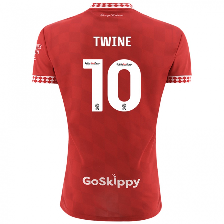 Hombre Camiseta Scott Twine #10 Rojo 1ª Equipación 2024/25 La Camisa