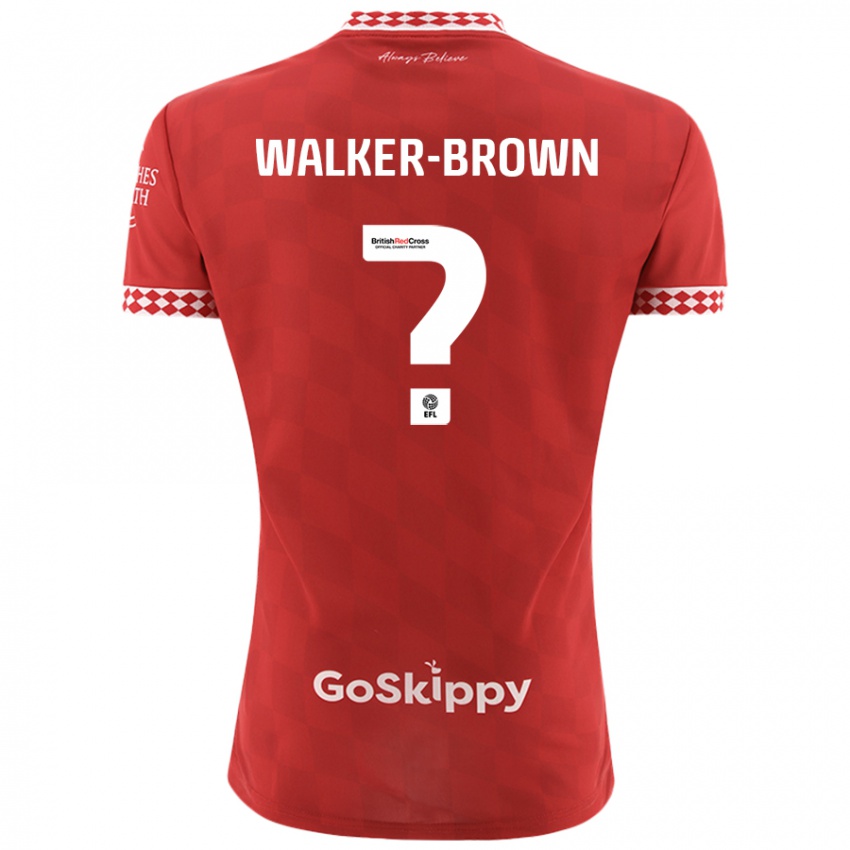 Hombre Camiseta Rushon Walker-Brown #0 Rojo 1ª Equipación 2024/25 La Camisa