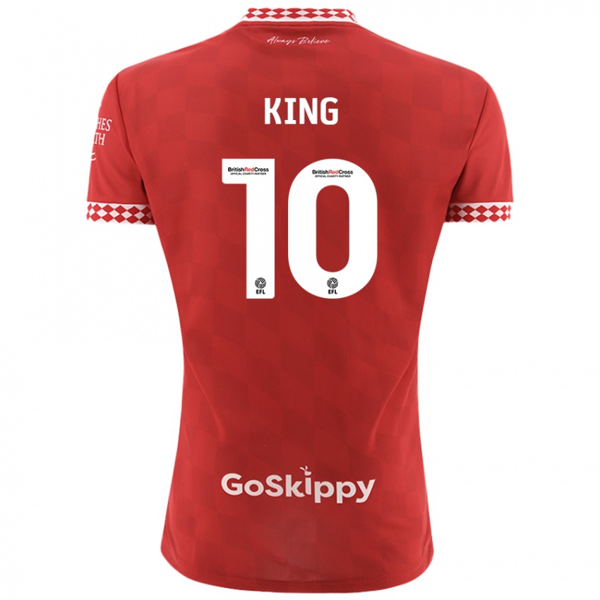 Hombre Camiseta Andy King #10 Rojo 1ª Equipación 2024/25 La Camisa