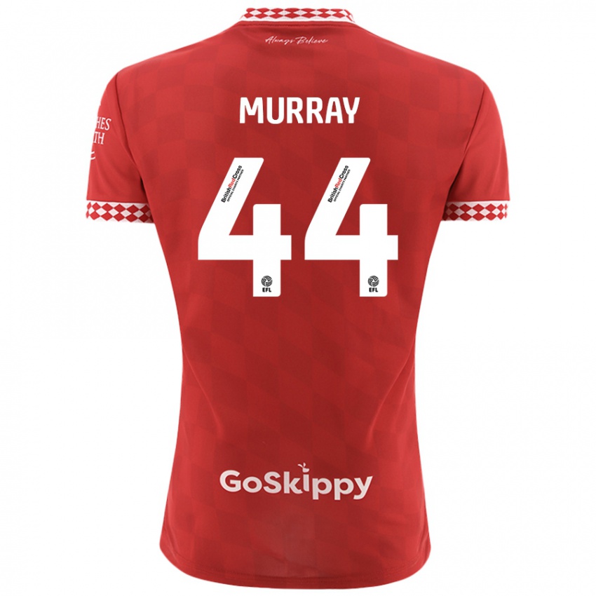 Hombre Camiseta Satara Murray #44 Rojo 1ª Equipación 2024/25 La Camisa