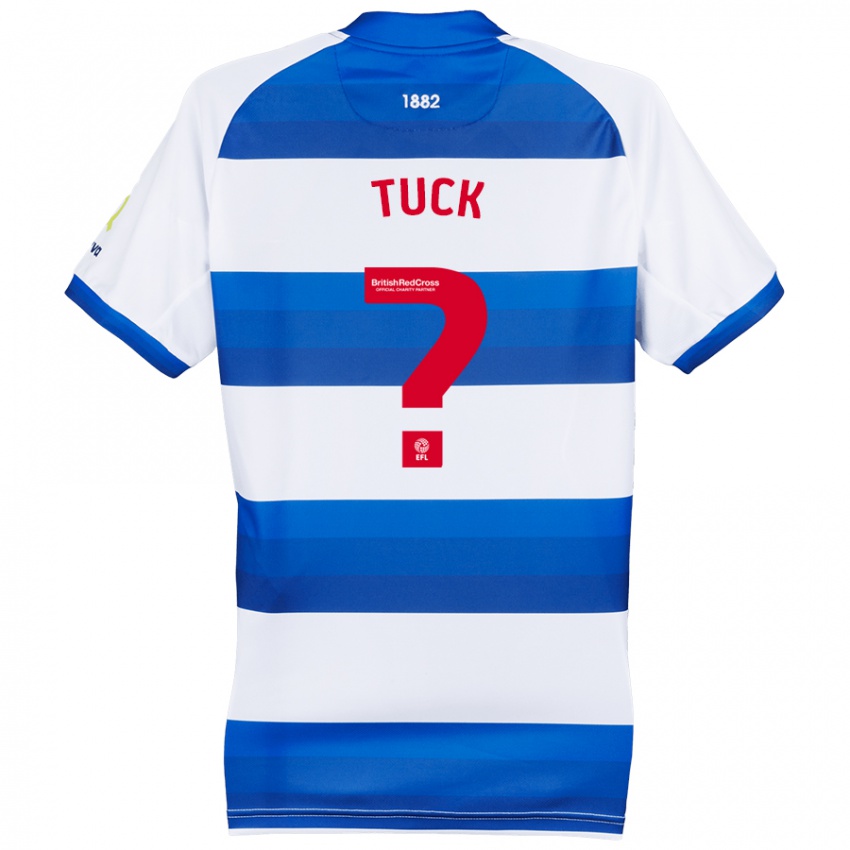 Hombre Camiseta Alfie Tuck #0 Blanco Azul 1ª Equipación 2024/25 La Camisa