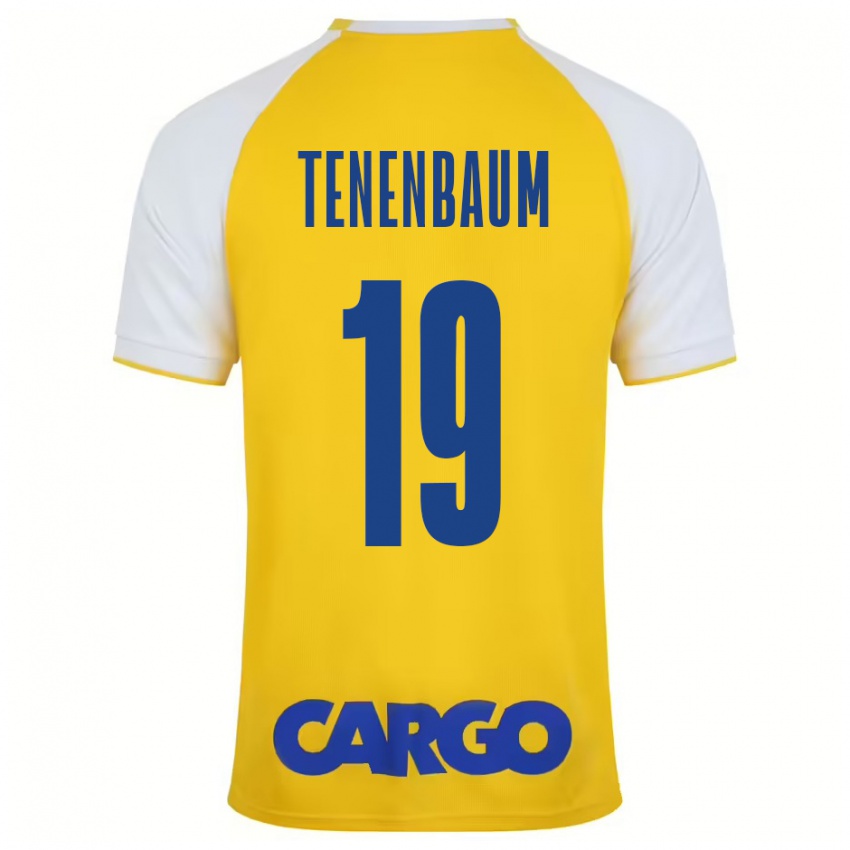 Hombre Camiseta Daniel Tenenbaum #19 Amarillo Blanco 1ª Equipación 2024/25 La Camisa