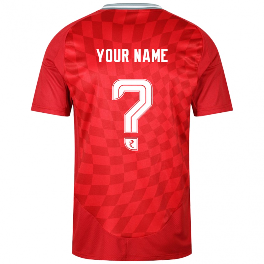 Hombre Camiseta Ihren Namen #0 Rojo 1ª Equipación 2024/25 La Camisa