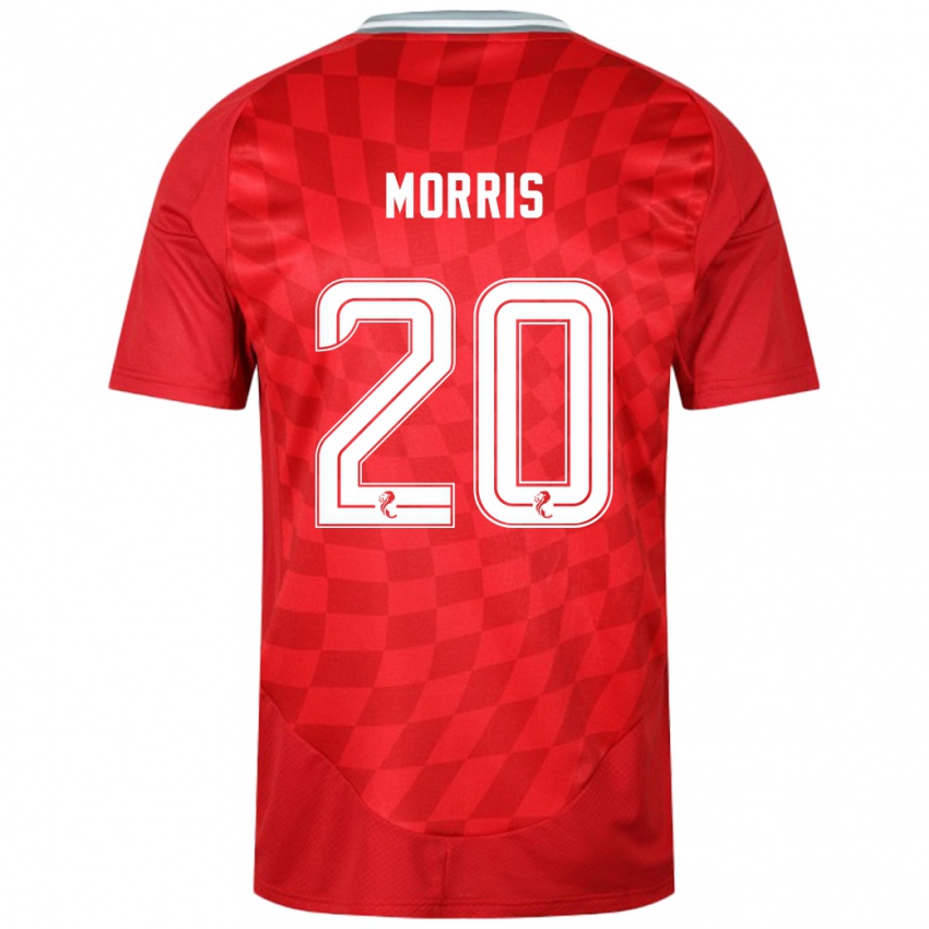 Hombre Camiseta Shayden Morris #20 Rojo 1ª Equipación 2024/25 La Camisa