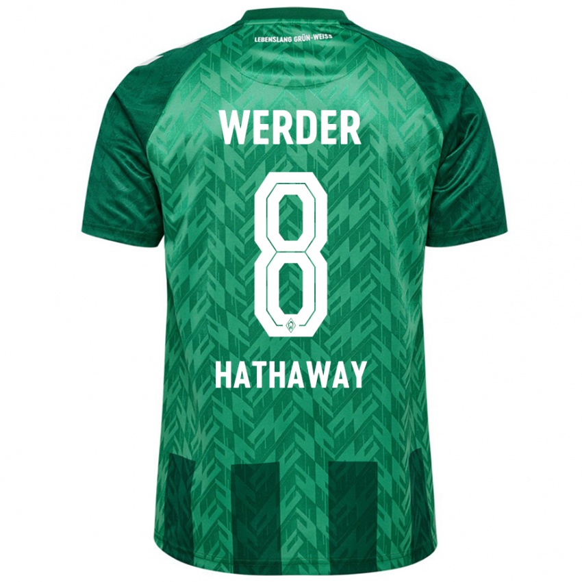 Hombre Camiseta Max Hathaway #8 Verde 1ª Equipación 2024/25 La Camisa