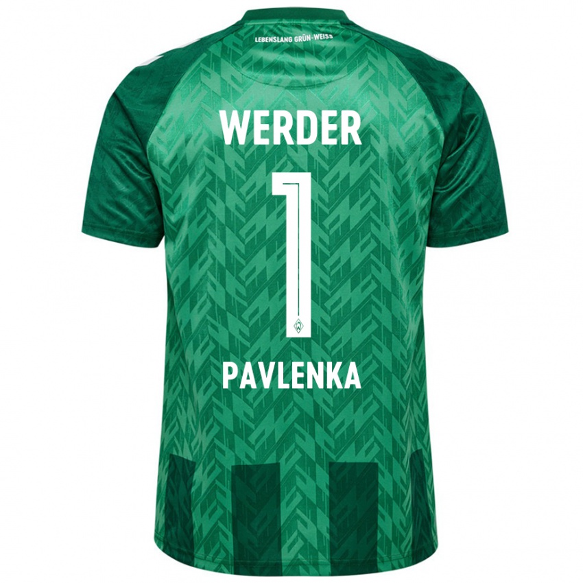 Hombre Camiseta Jiri Pavlenka #1 Verde 1ª Equipación 2024/25 La Camisa